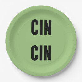 Cin Cin Typography Papieren Bordje