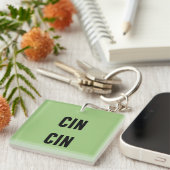 Cin Cin Typography Sleutelhanger (Voorkant Rechts)