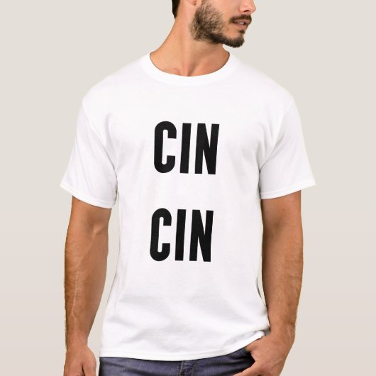 Cin Cin Typography T-shirt (Voorkant)