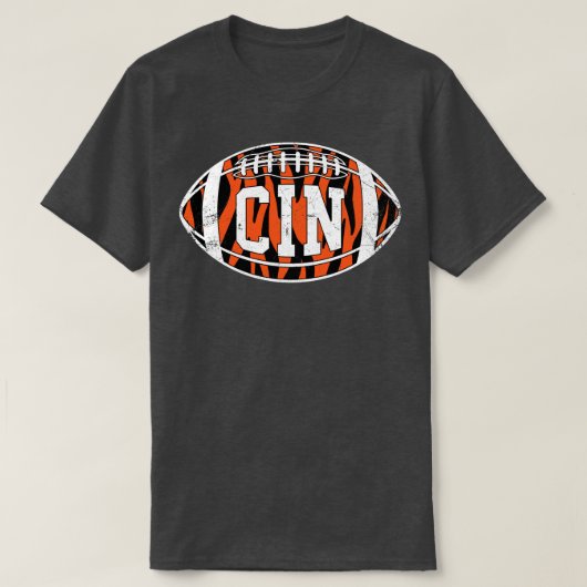 CIN Gestreept Retro Wit T-shirt (Design voorkant)