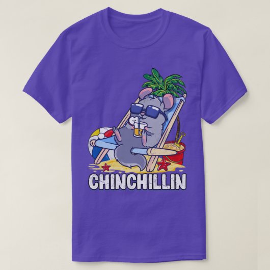 Cinchillin Chinchilla Funny Cute T-shirt (Design voorkant)