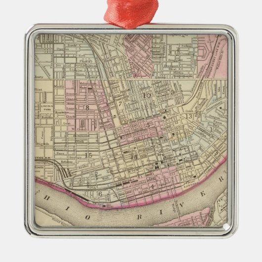 Cincinnati 2 metalen ornament (Voorkant)