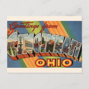 Cincinnati-ansichtkaart uit het verleden  briefkaart