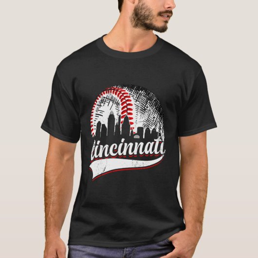 Cincinnati Baseball Game Dag T-shirt (Voorkant)