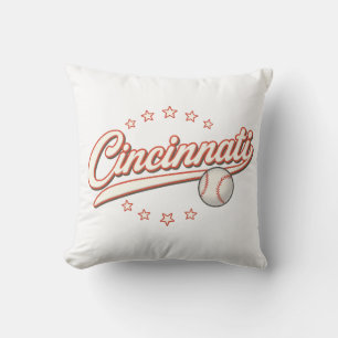 Cincinnati Baseball Logo – Retro Sports Kussen