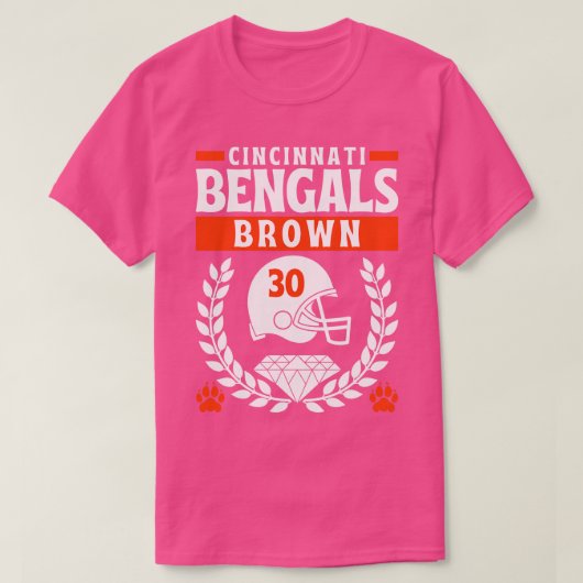 Cincinnati Bengals Chase Brown 30 editie T-shirt (Design voorkant)