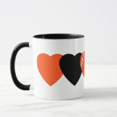 Cincinnati Bengals Football Heart Design Mok (Links)