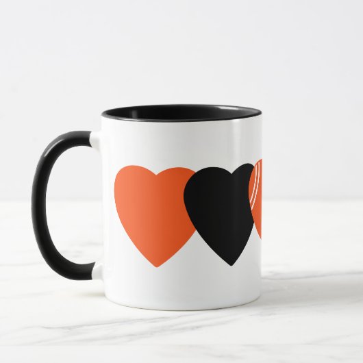 Cincinnati Bengals Football Heart Design Mok (Links)