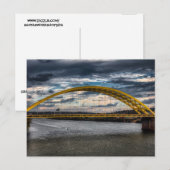 CINCINNATI BRIDGE OHIO RIVER BRIEFKAARTEN (Voorkant / Achterkant)