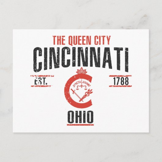 Cincinnati Briefkaart (Voorkant)