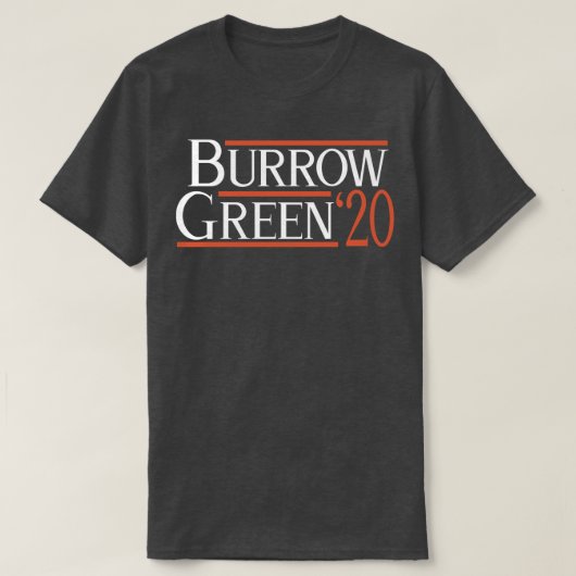 Cincinnati Burrow Green T-shirt (Design voorkant)