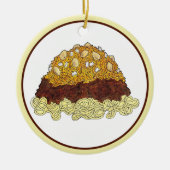 Cincinnati Chili Ohio OH Spaghetti Chili Food Keramisch Ornament (Voorkant)