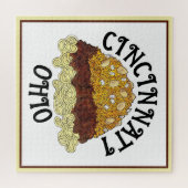 Cincinnati Chili Ohio OH Spaghetti Chili Food Legpuzzel (Horizontaal)
