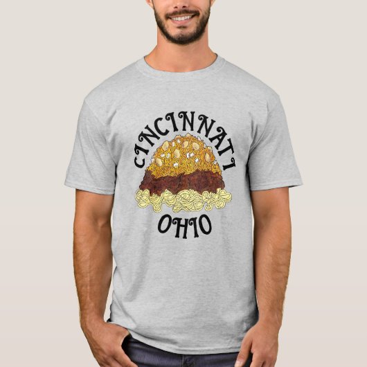 Cincinnati Chili Ohio OH Spaghetti Chili Food T-shirt (Voorkant)