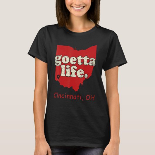 Cincinnati Cincinnati Food Goetta Life T-shirt (Voorkant)