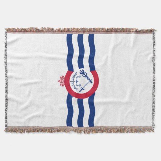 Cincinnati City vlag Deken (Voorkant)