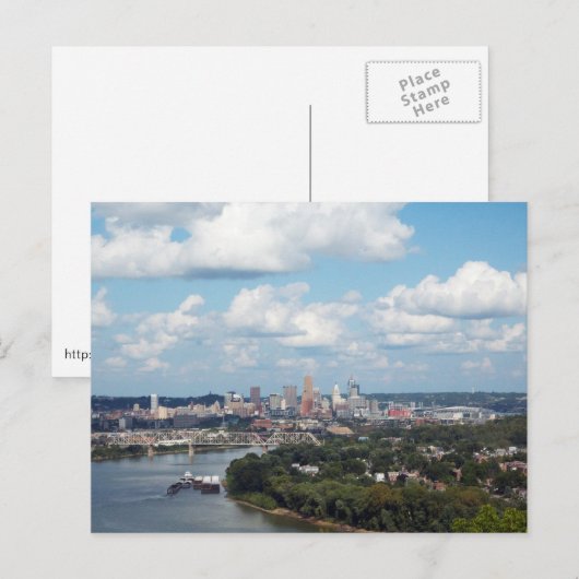 Cincinnati Cityscape Briefkaart (Voorkant / Achterkant)