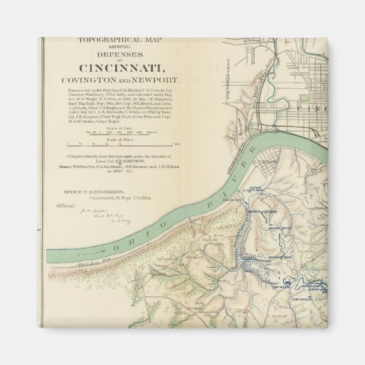 Cincinnati, Covington, Newport Magneet (Voorkant)