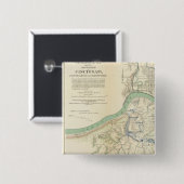 Cincinnati, Covington, Newport Vierkante Button 5,1 Cm (Voorkant /achterkant)