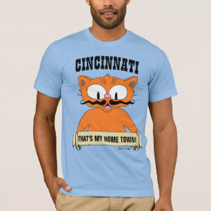 CINCINNATI DAT IS MIJN THUISSTAD! Cartoon Kat T-shirt