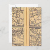 Cincinnati, Detroit, Indianapolis Briefkaart (Voorkant / Achterkant)