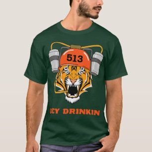 Cincinnati Dey Drinking Bengaalse tijger T-shirt