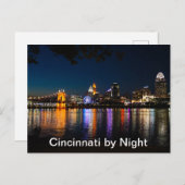 Cincinnati door Night Feestdagenkaart (Voorkant / Achterkant)