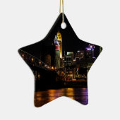 Cincinnati door Night Keramisch Ornament (Rechts)