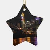 Cincinnati door Night Keramisch Ornament (Links)
