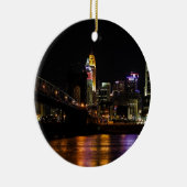 Cincinnati door Night Keramisch Ornament (Rechts)