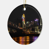 Cincinnati door Night Keramisch Ornament (Links)