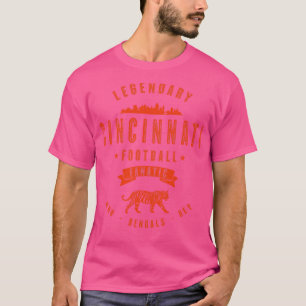 Cincinnati Fanatic  Oranje Tekst T-shirt