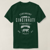 Cincinnati Fanatic witte tekst T-shirt (Design voorkant)