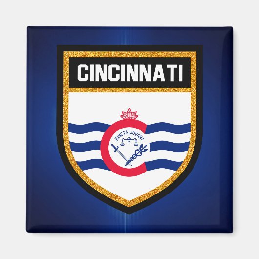 Cincinnati Flag Magneet (Voorkant)