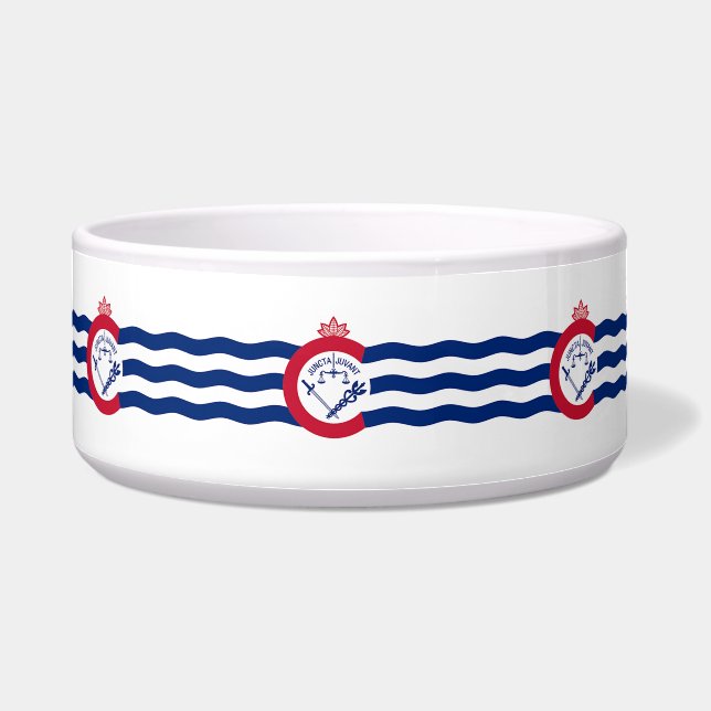 Cincinnati Flag Pet Bowl Voerbakje (Voorkant)