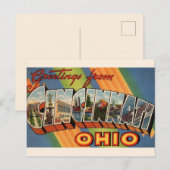  Cincinnati Groet Briefkaart (Voorkant / Achterkant)