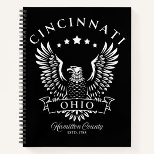 Cincinnati Hamilton County Ohio Vintage Adelaar Notitieboek