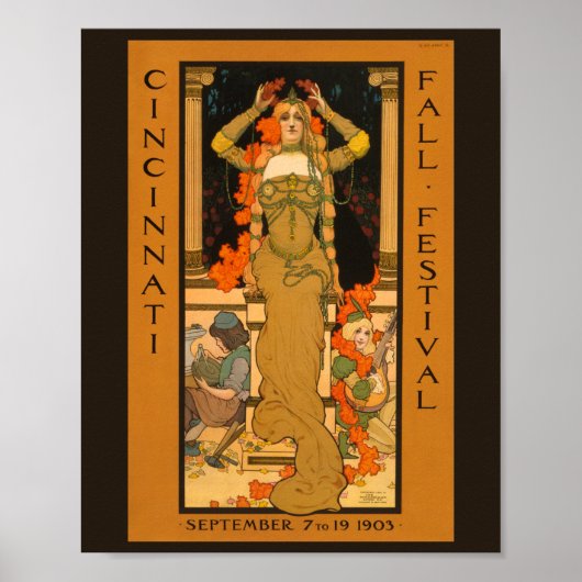 Cincinnati Herfst Festival 1903 Poster (Voorkant)