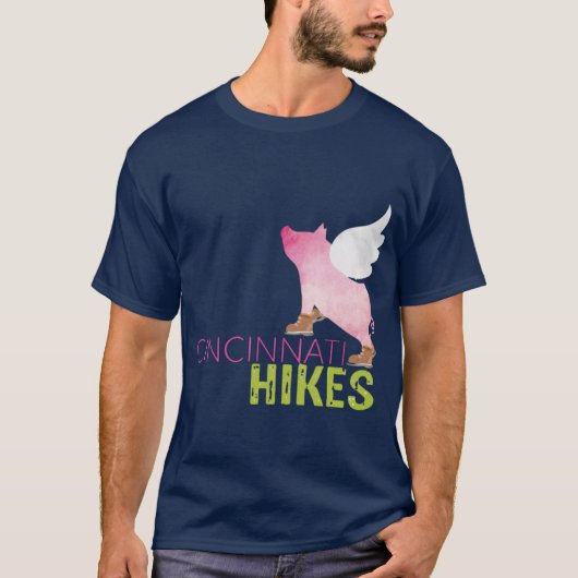 Cincinnati Hikes Pig anditle family T-shirt (Voorkant)