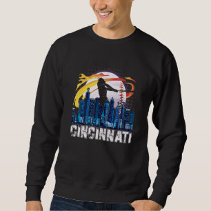 Cincinnati-honkbal Downtown-skyline Honkbalfans Trui