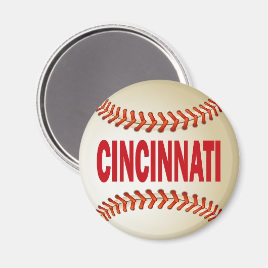 CINCINNATI HONKBAL MAGNEET (Voorkant / Achterkant)