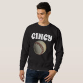 Cincinnati honkbal T-shirts heren sweatshirt (Voorkant volledig)