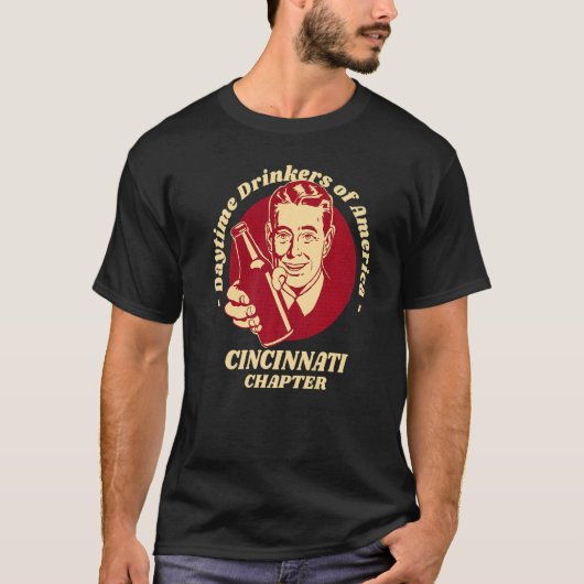 Cincinnati Hoofdstuk Drinkers Beer Brew T-shirt (Voorkant)