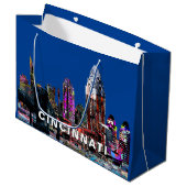 Cincinnati in graffiti groot cadeauzakje (Voorkant Gekanteld)