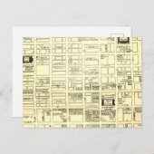 Cincinnati,  kaart OH (Voorkant / Achterkant)