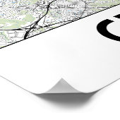 Cincinnati kaart poster (Hoek)