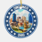 Cincinnati Keramisch Ornament (Voorkant)