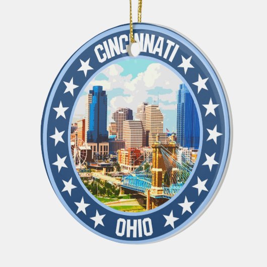 Cincinnati Keramisch Ornament (Links)