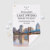 Cincinnati Laatste Swing Voor de Ring Bachelor Golfhanddoek (Insitu)