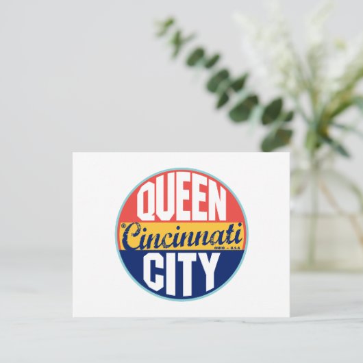 Cincinnati  Label Briefkaart (Staand voorkant)